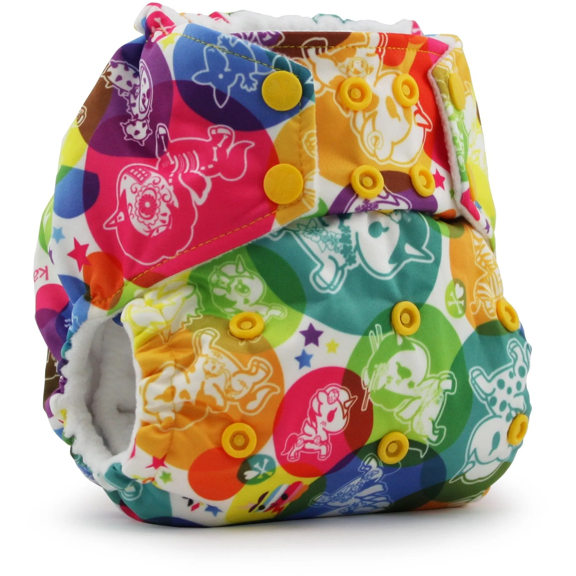 Print g2 One Size Pocket Diaper with 6-r Soaker- SNAP