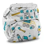 Print g2 One Size Pocket Diaper with 6-r Soaker- SNAP