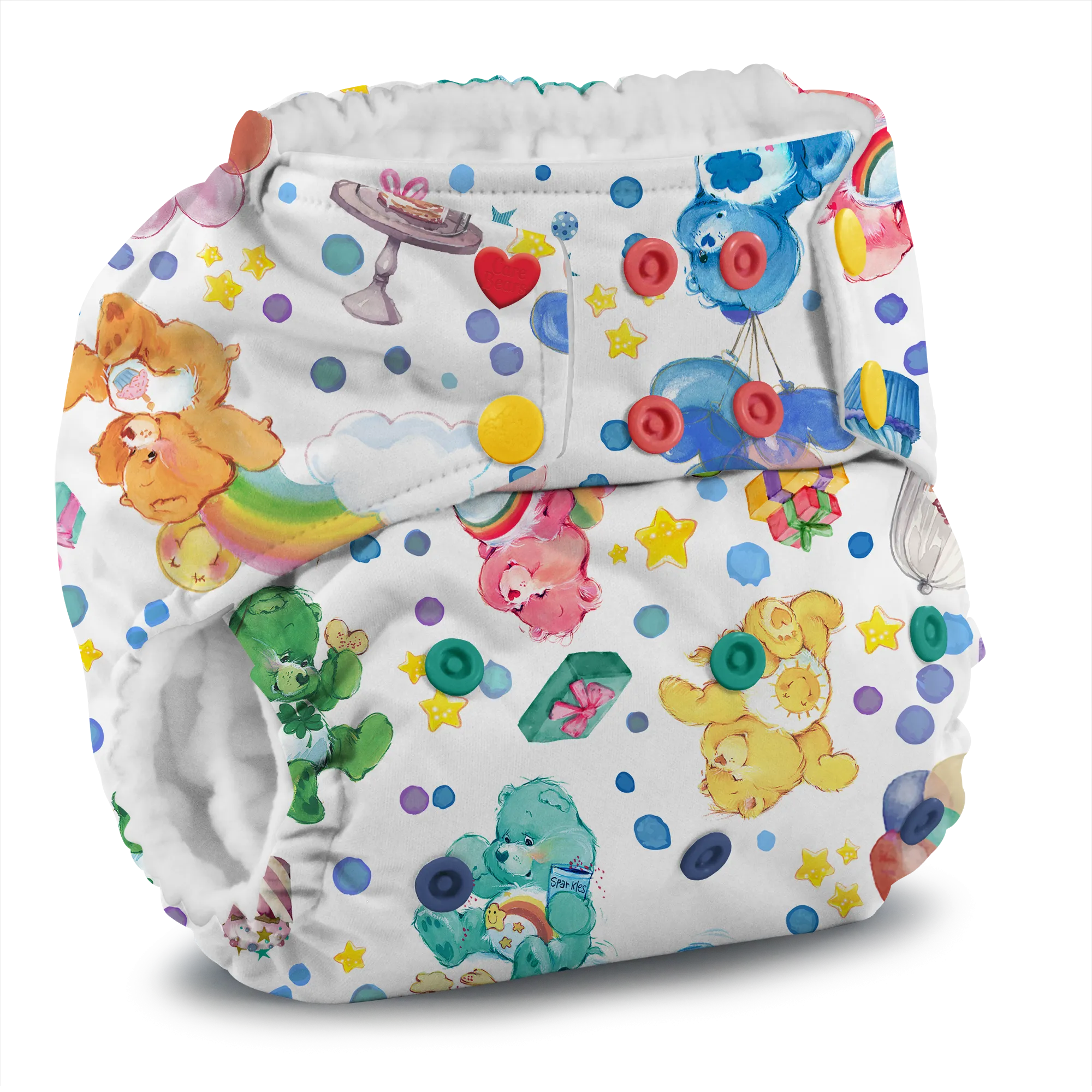 Print g2 One Size Pocket Diaper with 6-r Soaker- SNAP