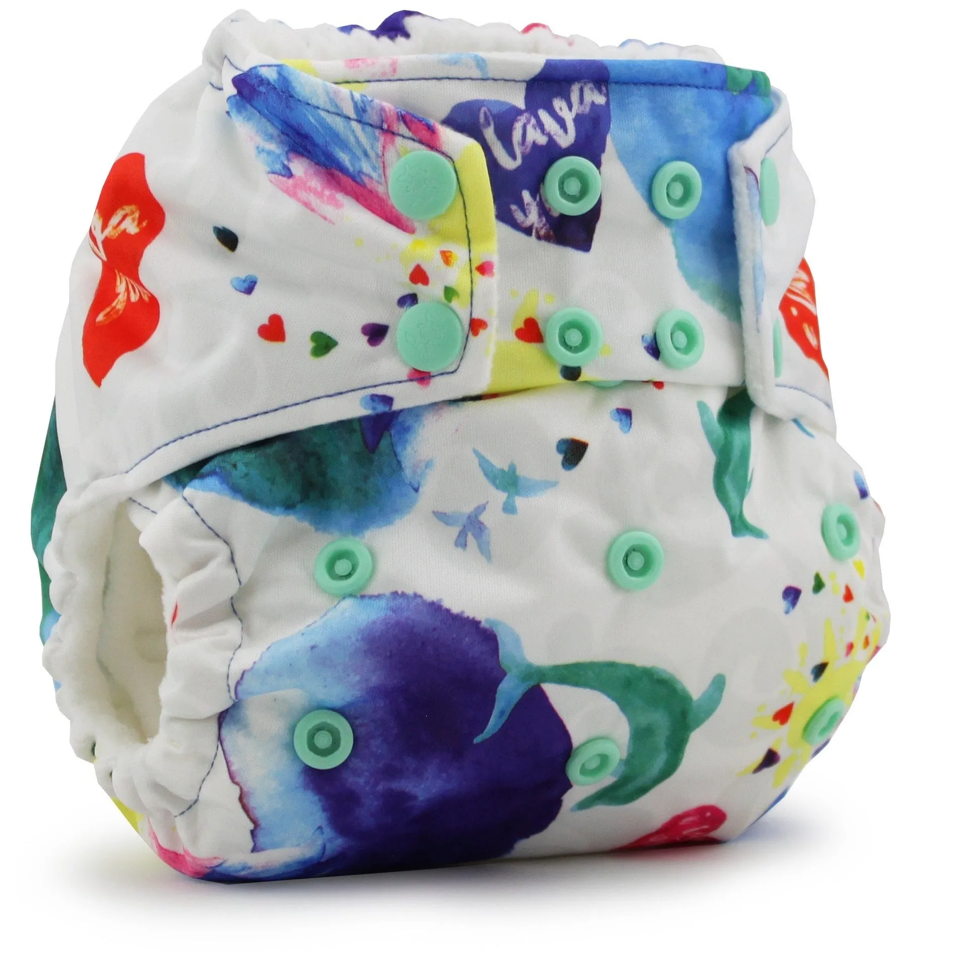 Print g2 One Size Pocket Diaper with 6-r Soaker- SNAP