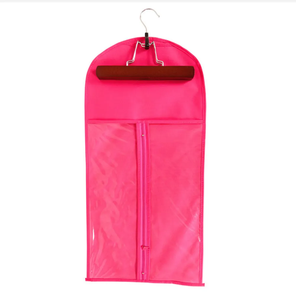 PVC Waterproof & Dustproof Wig Cover Bag With Clip