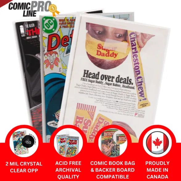 Resealable Magazine Size Comic Bags