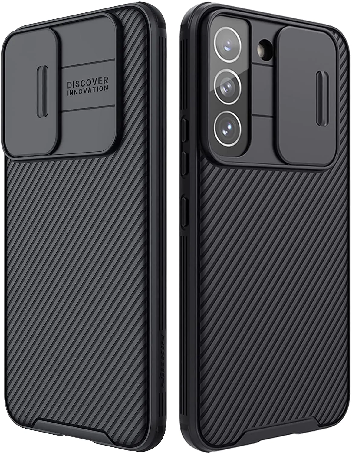 Samsung Galaxy S22 Plus Case Camera Cover Protective - Black