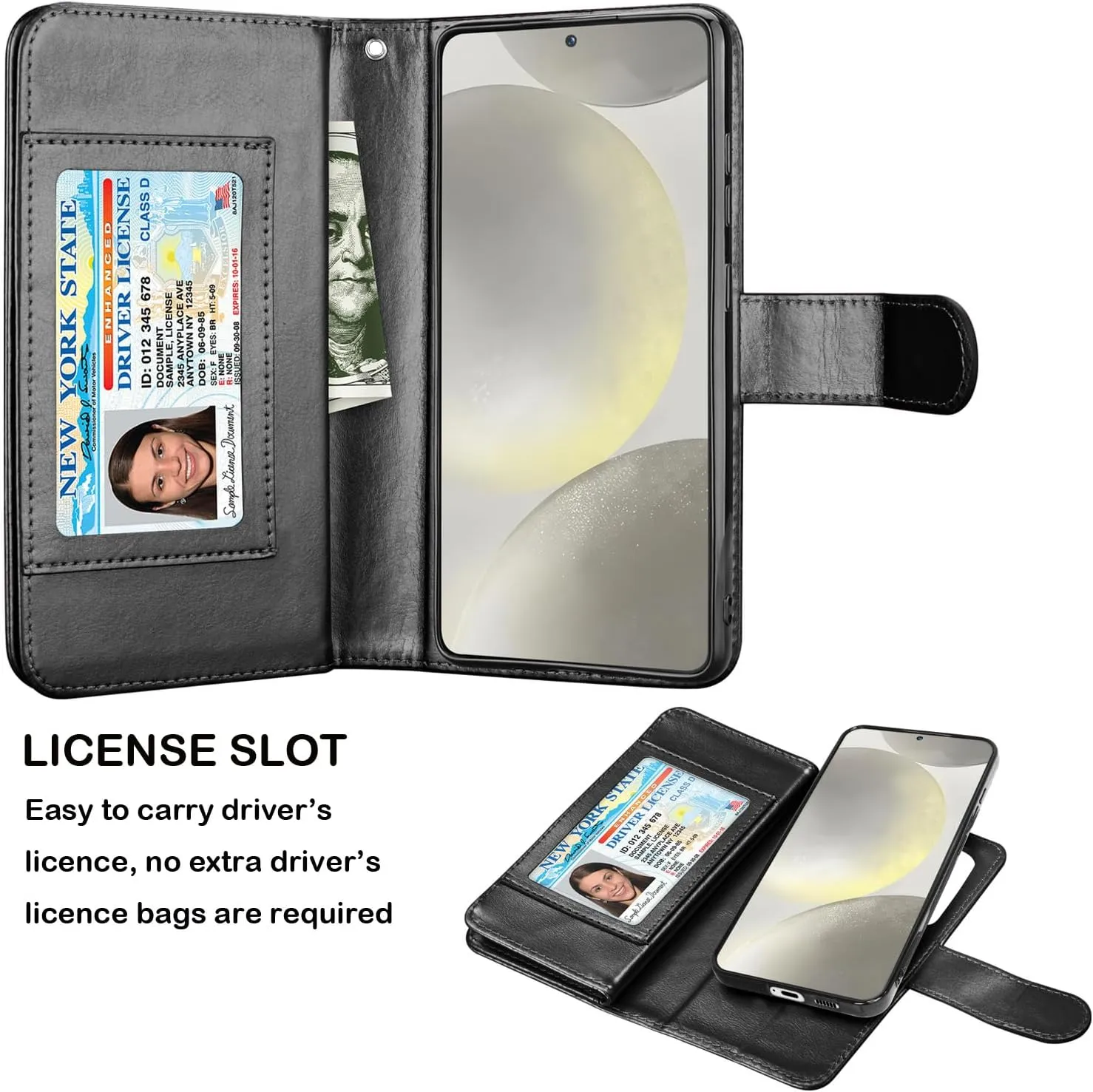 Samsung Galaxy S24 Plus Wallet Case Card Holder Folio Flip  Phone Cover