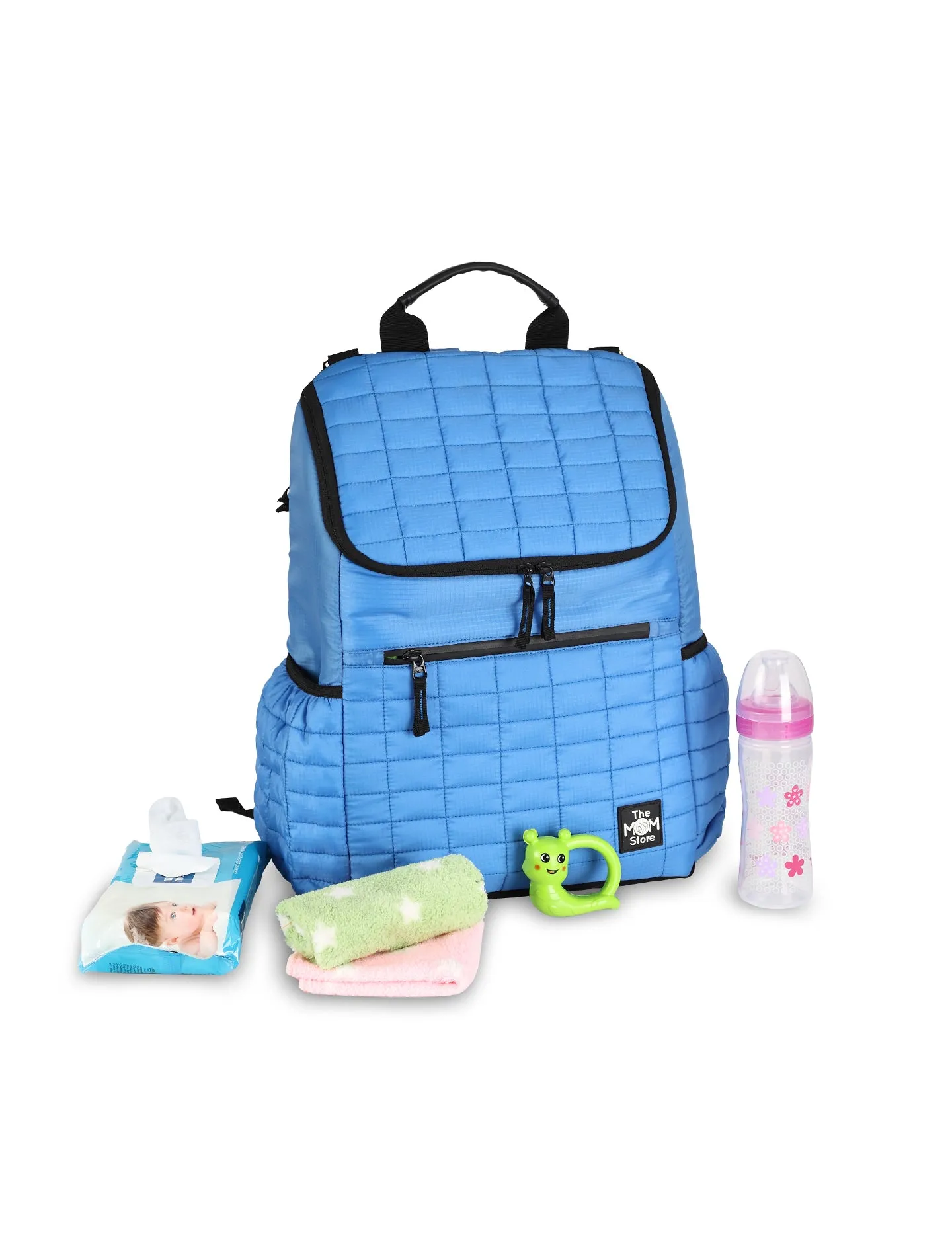 Sapphire Snuggle Quilted Diaper Bag