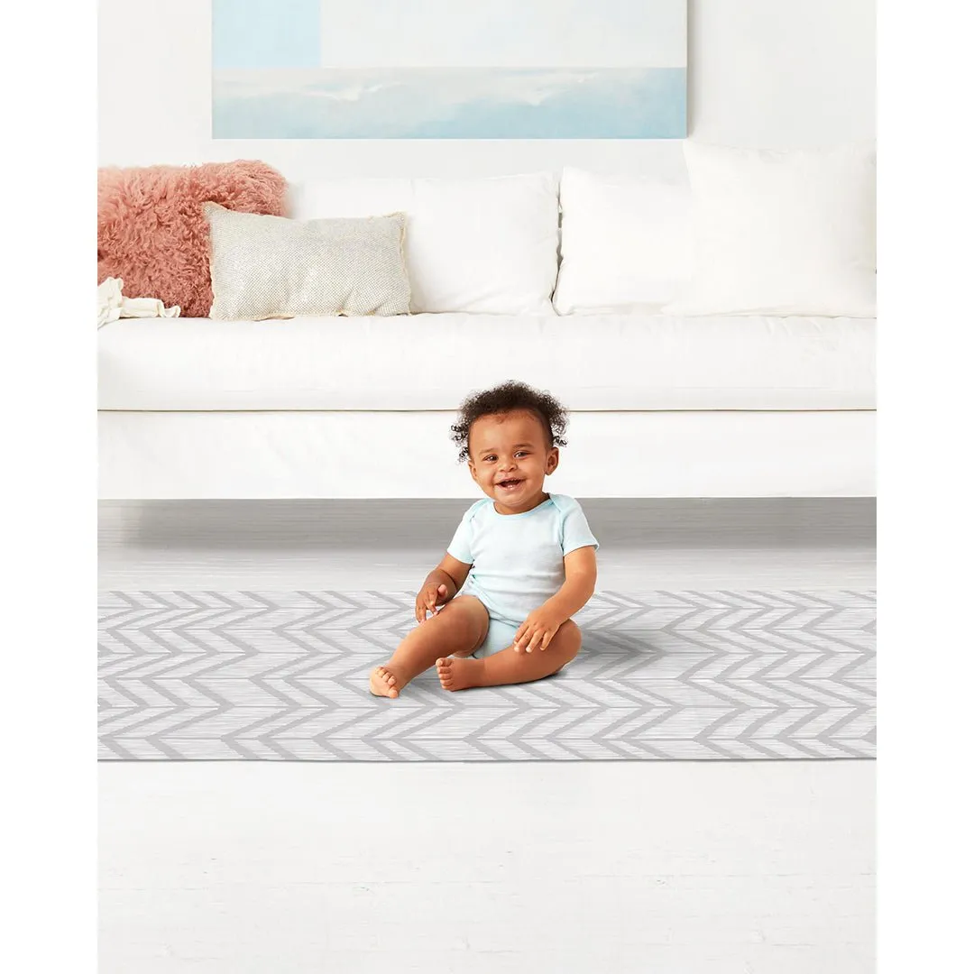 Skip Hop Double play Reversible Playmat Play gym & Mats- Little Travelers/Herringbone