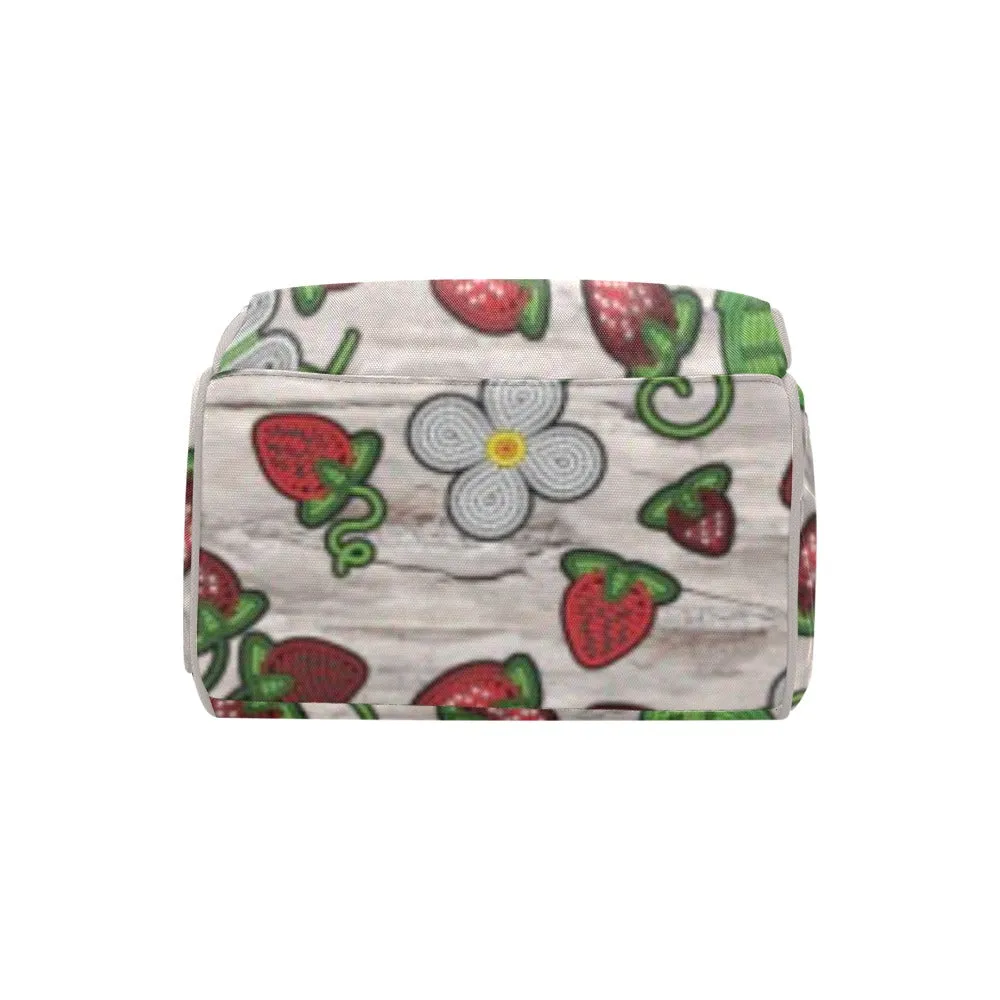 Strawberry Dreams Bright Birch Multi-Function Diaper Backpack/Diaper Bag