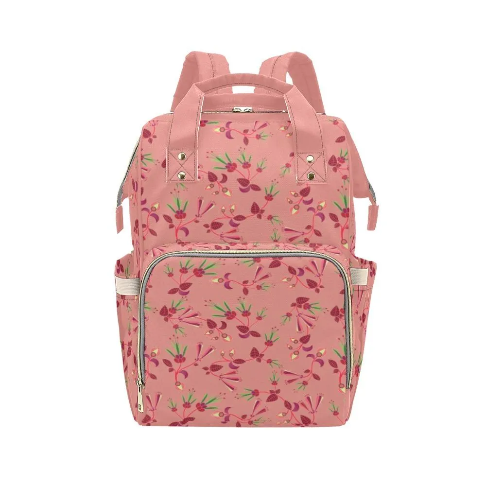 Swift Floral Peach Rouge Remix Multi-Function Diaper Backpack/Diaper Bag