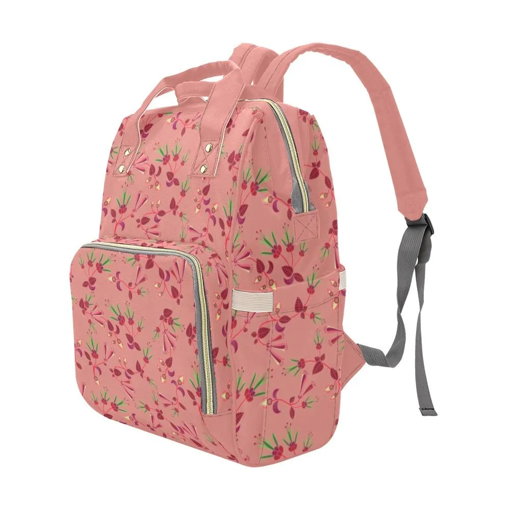 Swift Floral Peach Rouge Remix Multi-Function Diaper Backpack/Diaper Bag