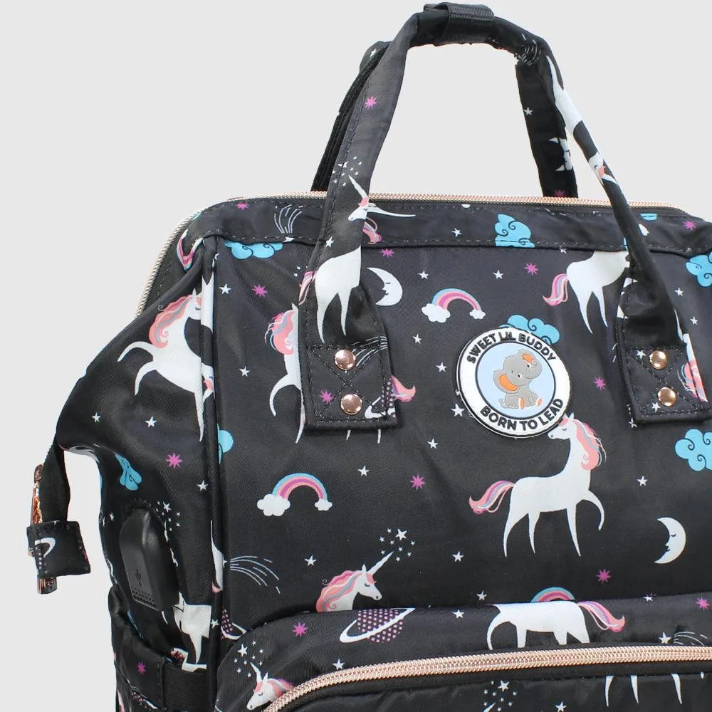 Unicorn Sweet Lil Buddy Galaxy Classic Baby Diaper Bag