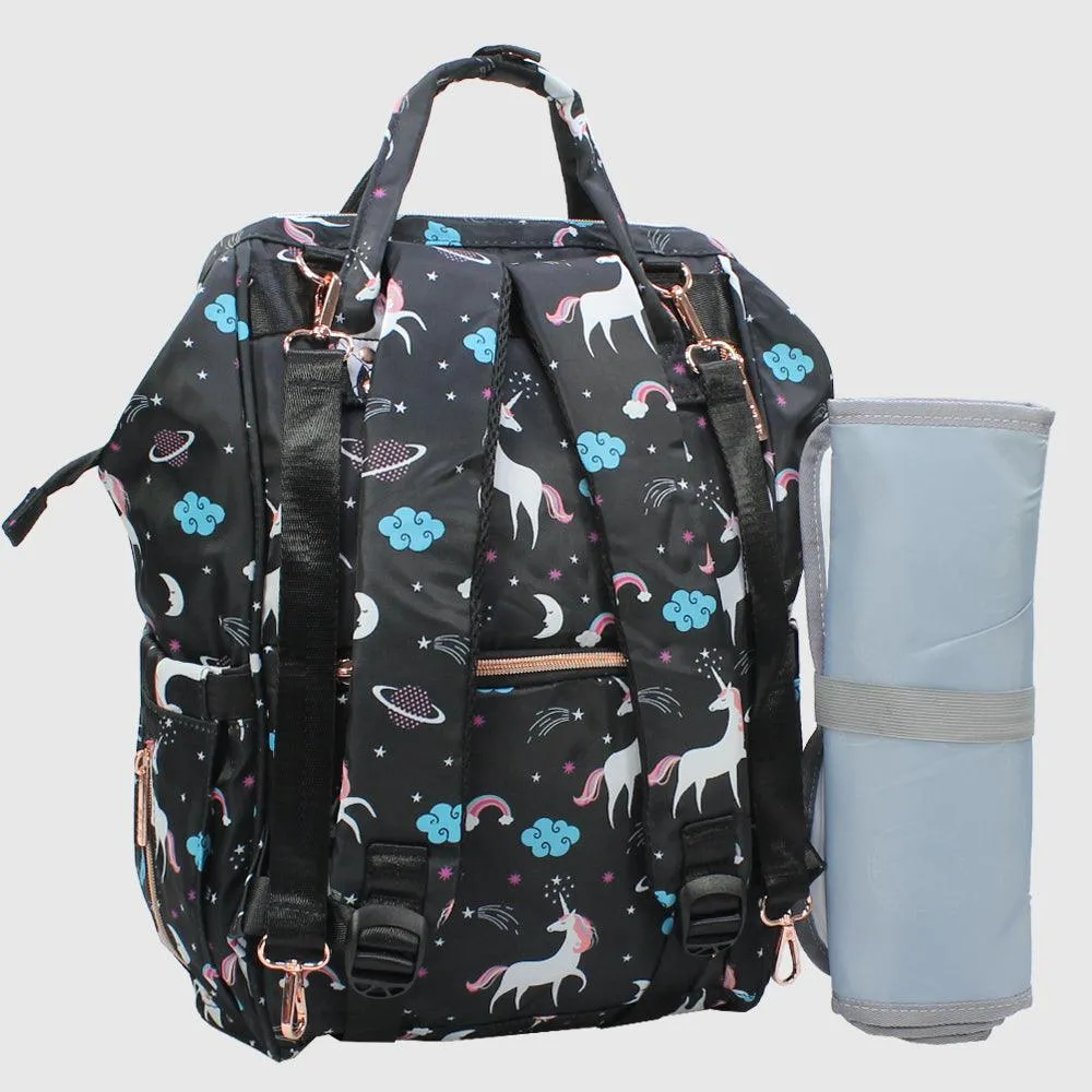 Unicorn Sweet Lil Buddy Galaxy Classic Baby Diaper Bag