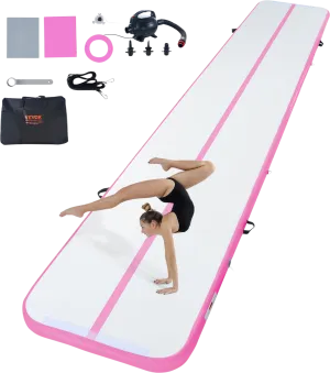 Vevor Gymnastics Air Mat 4" Thickness 20' Inflatable Tumbling Track with Electric Pump New