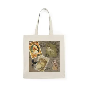 Victorian Design Natural Tote Bag