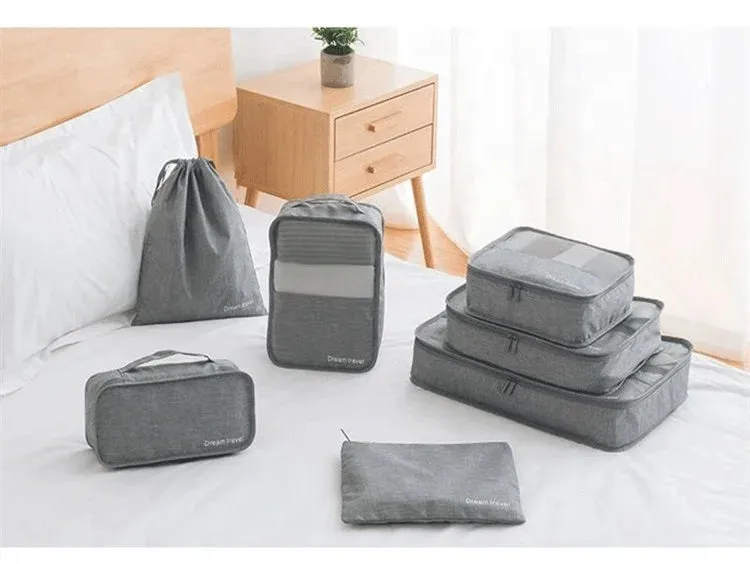 Waterproof 7 Pcs in 1 Luggage Storage Set